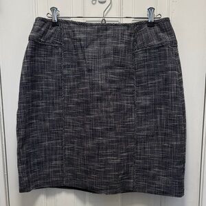 Banana Republic Navy and Gray Pencil Skirt